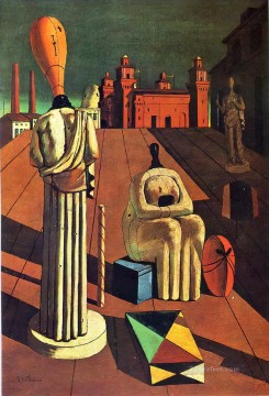  Chirico Pintura al %C3%B3leo - Musas inquietantes 1918 Giorgio de Chirico Surrealismo metafísico